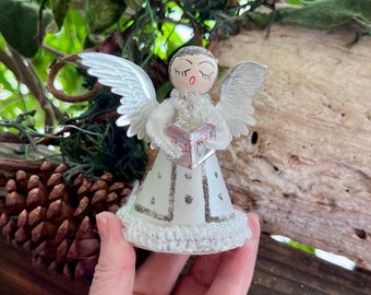 Vintage 1950 Spinner Twinkler Christmas Ornament MCM Plastic Bird
