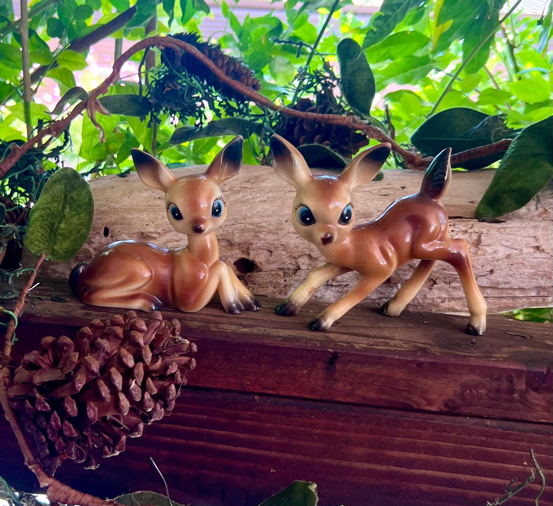 Vintage Anthropomorphic Fawn Deer Christmas Ornament: MCM Kitsch