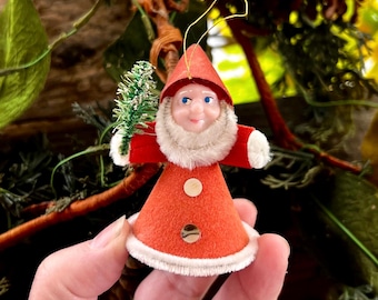 1950年代ビンテージ物 妖精エルフのクリスマス置物プランター ヴィンテージ フローラル ニーハガー エルフ クリスマスオーナメント