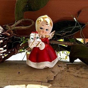 Vintage 1950 NAPCO Angel Christmas Figurine MCM Retro Angel
