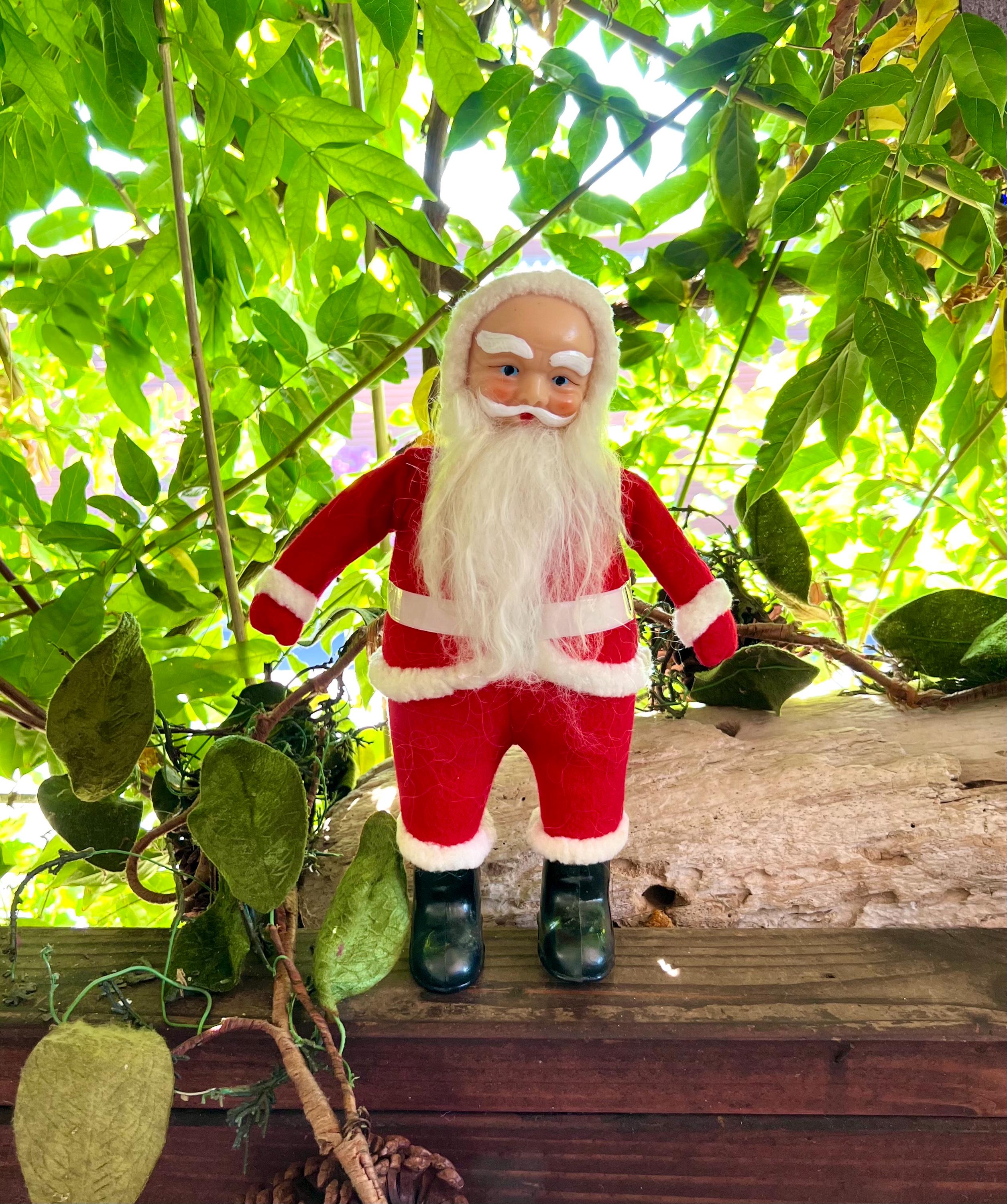 ヴィンテージ ラバーフェイス スタンデング サンタ人形 1950/60年代 ヴィンテージ ラバーフェイス スタンデング サンタ人形 1950/60年代