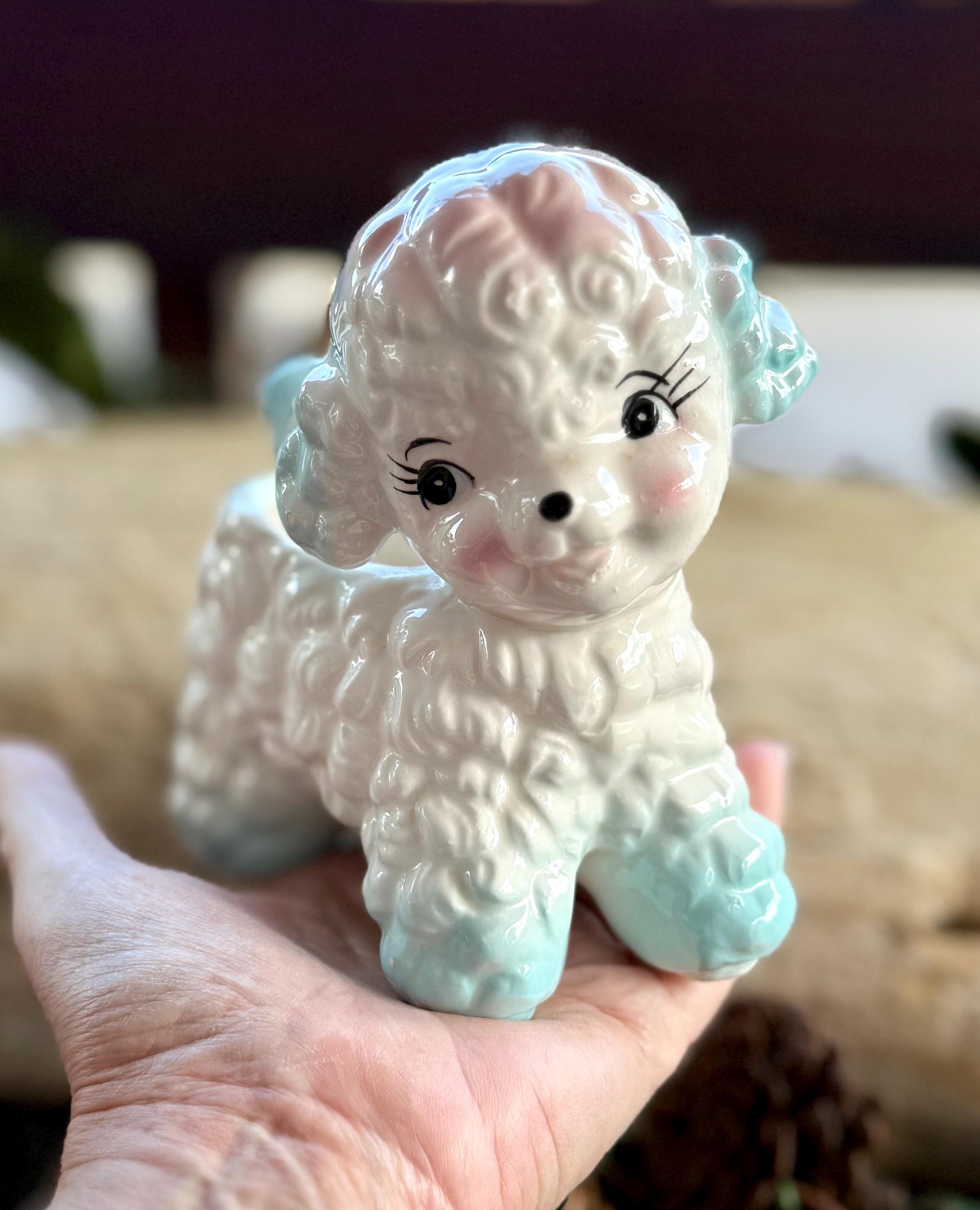 Vintage Anthropomorphic Lamb Easter Planter MCM 1960 1961 SAMSON