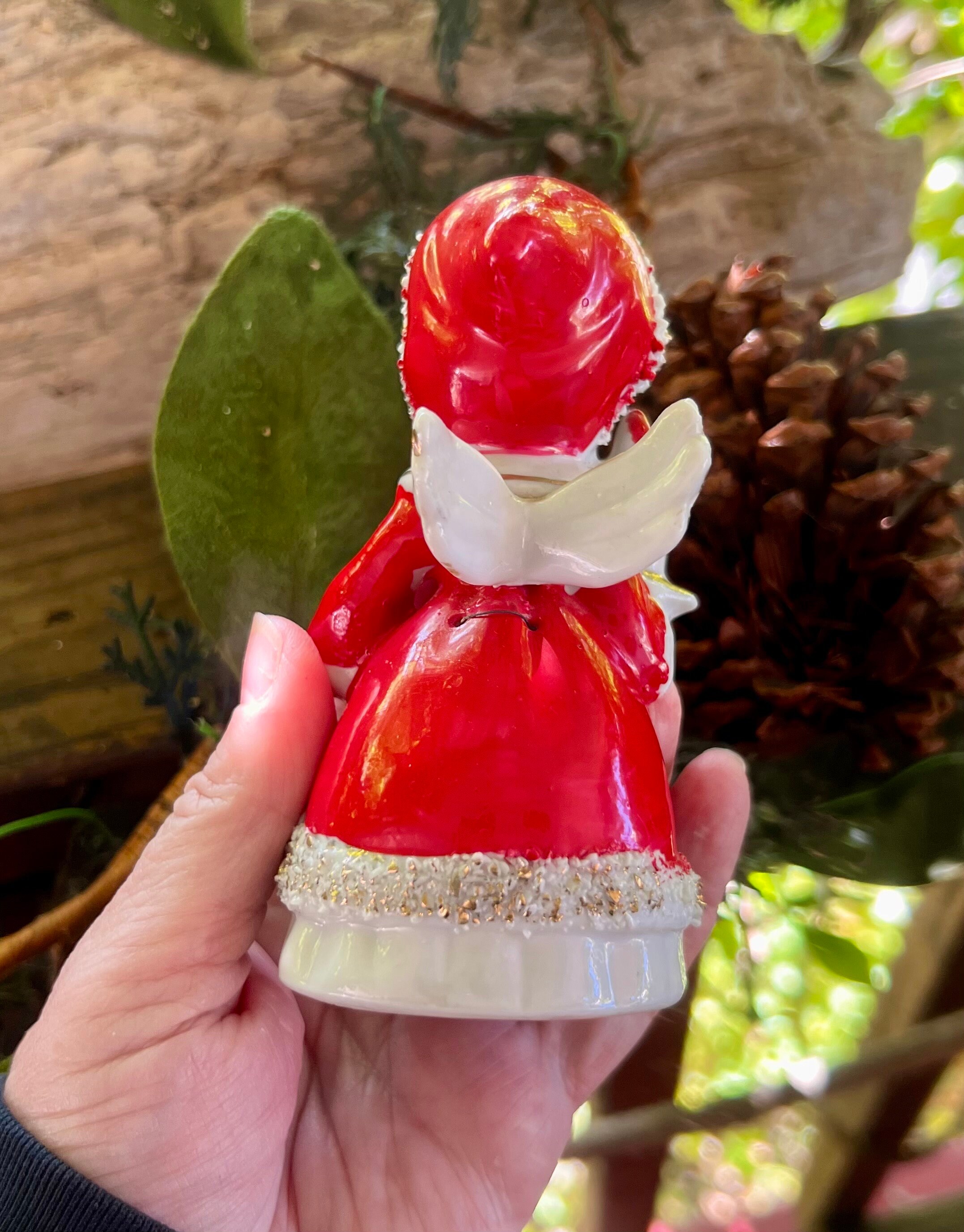 Vintage LEFTON? Angel Christmas Bell Angel Candle Bell