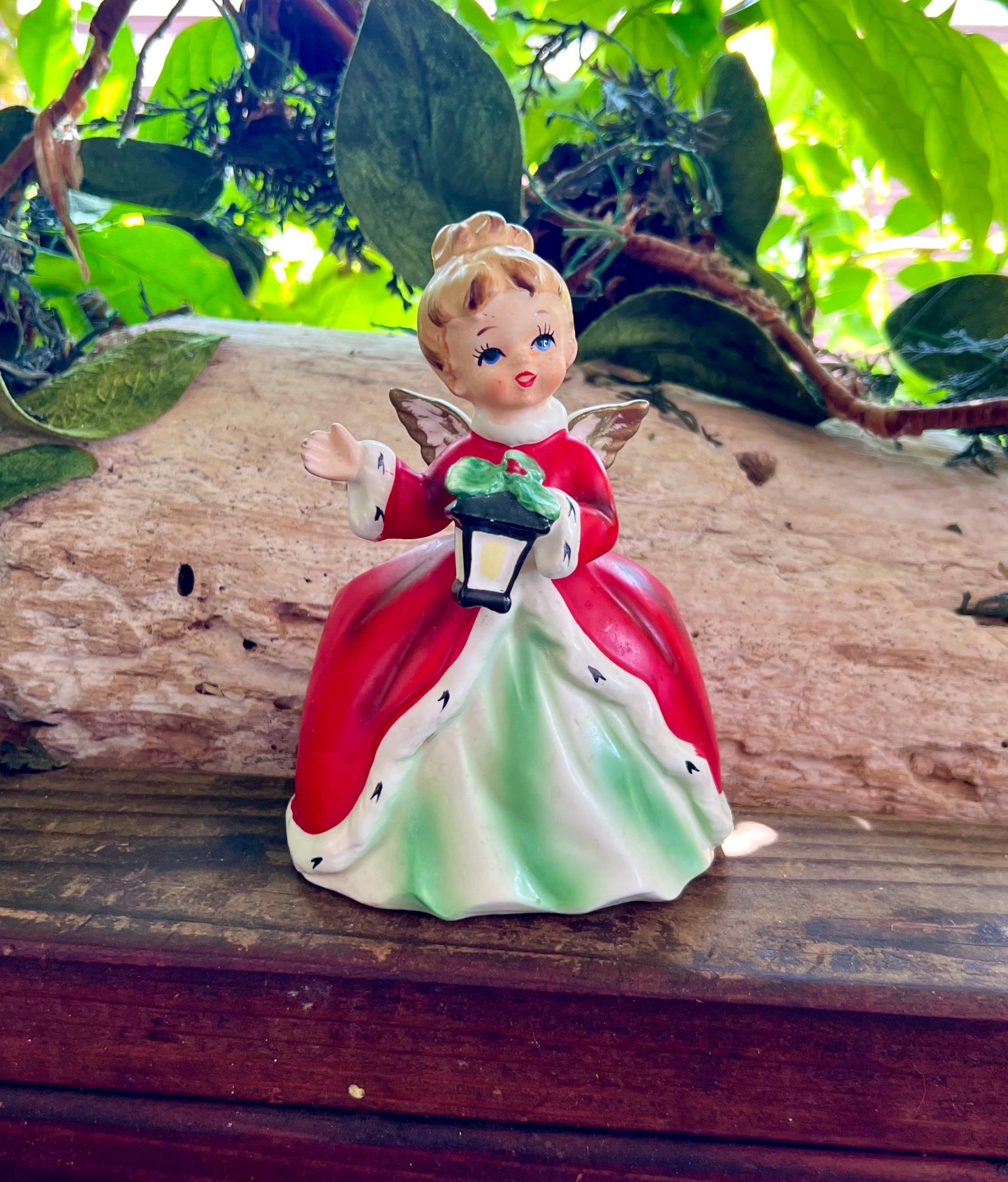 Vintage NAPCO Christmas Angel Planter Vase MCM 1950 Planter Candy