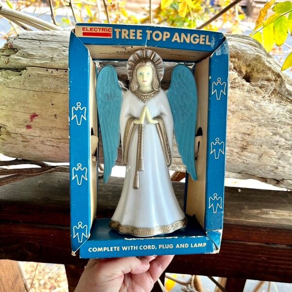 Angel Tree Topper With Light Etsy