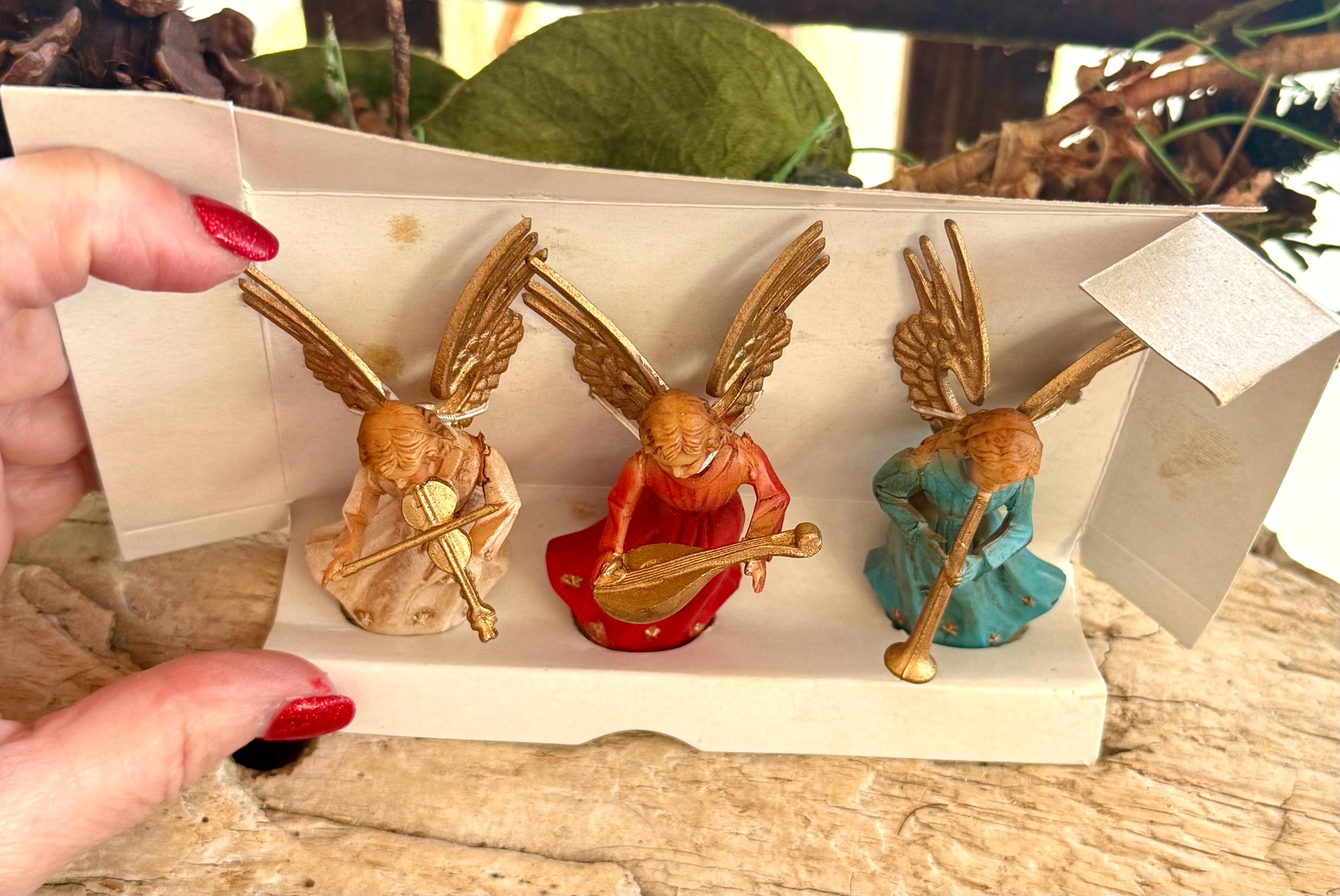 ヴィンテージエンジェルクリスマスオーナメント レトロ MCM 1960年代