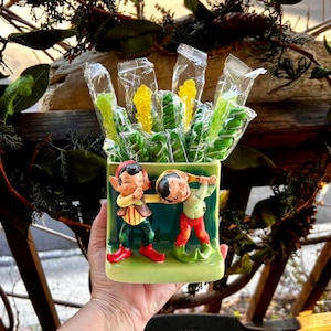 Vintage LEFTON Elfe Pixie Kobold Weihnachten Pflanzer 1950 1960 Keramik Weihnachtselfen Japan Retro Kitsch St Patrick Dekor RAR