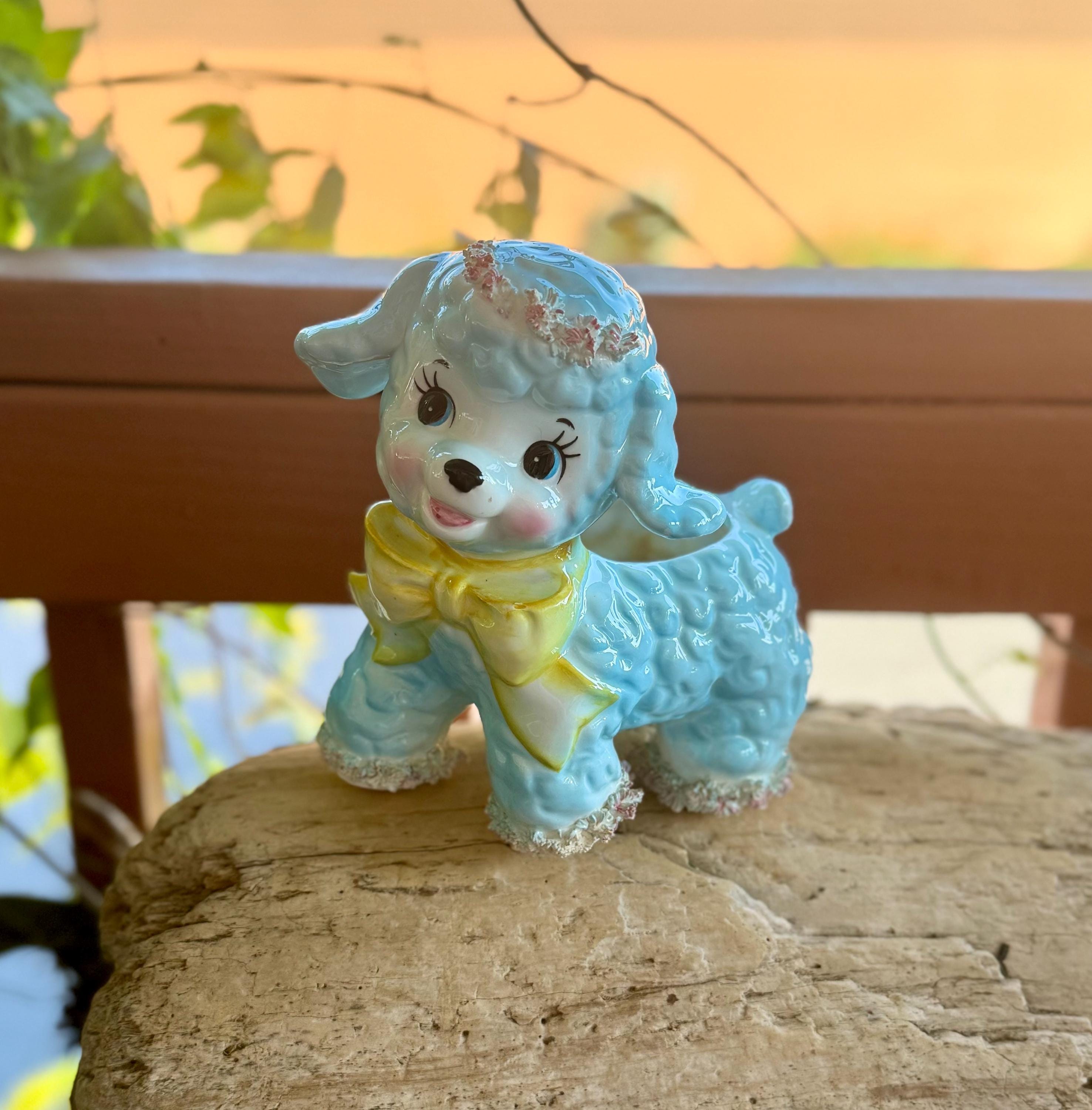 Vintage Ceramic Lamb Japan - Etsy
