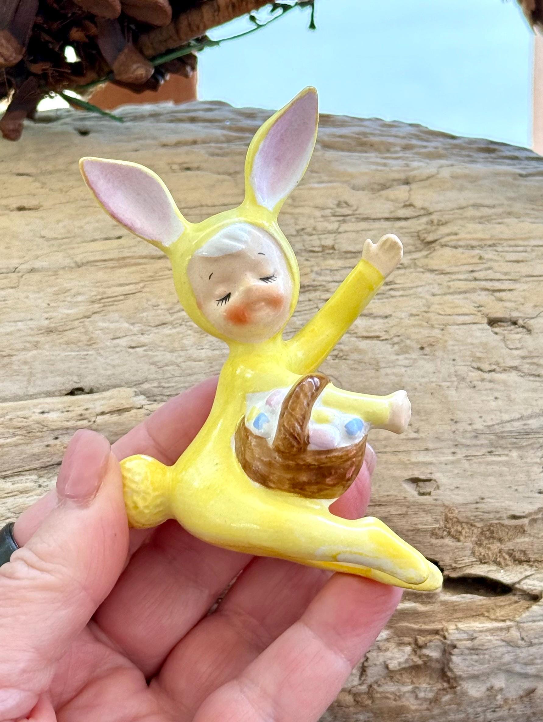 Vintage Holt Howard Bunny Candle Climber Hugger 1950 Mid Century