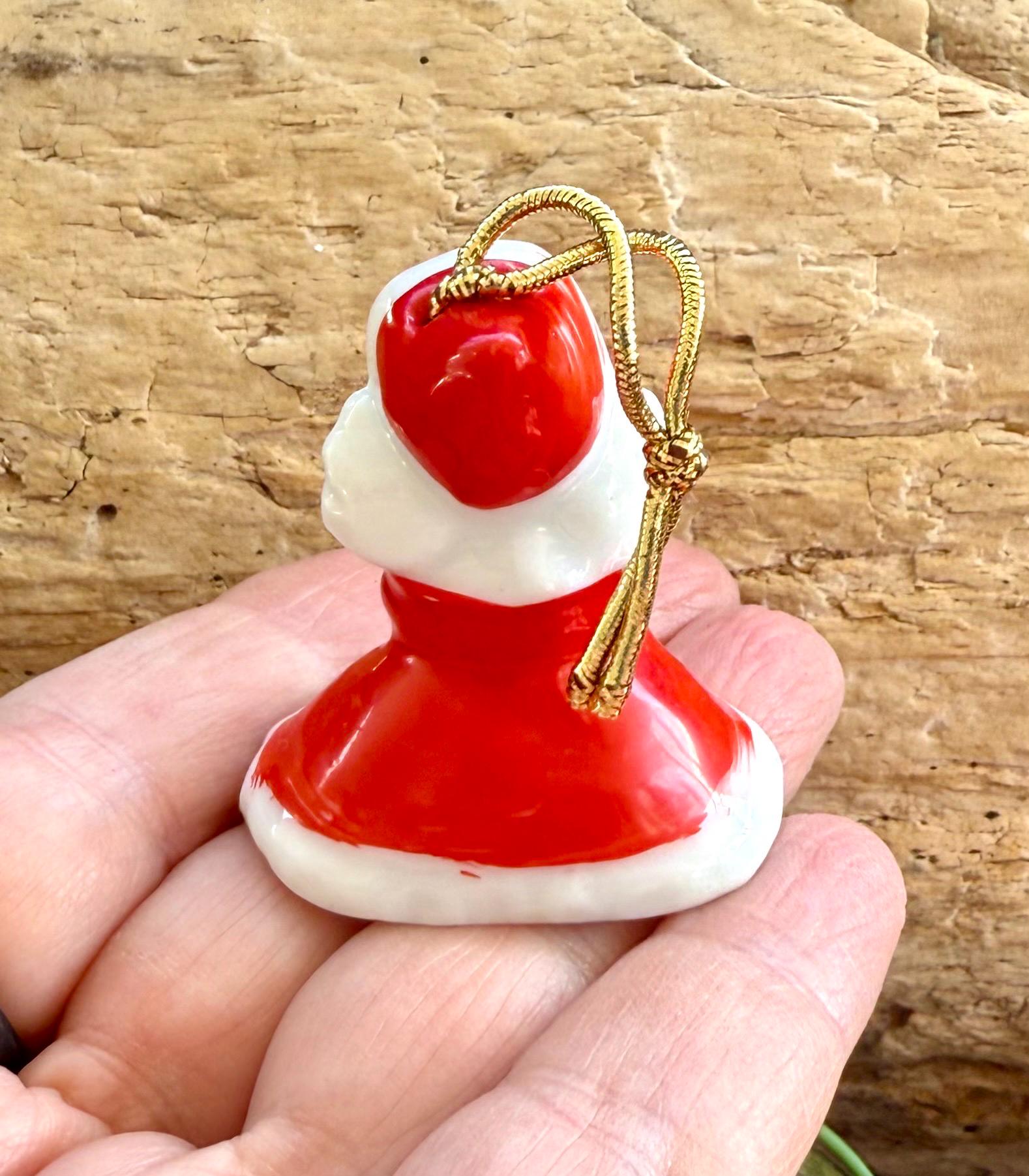 Vintage 1940 1950 Angel Muff Bell Christmas Ornament Mid Century
