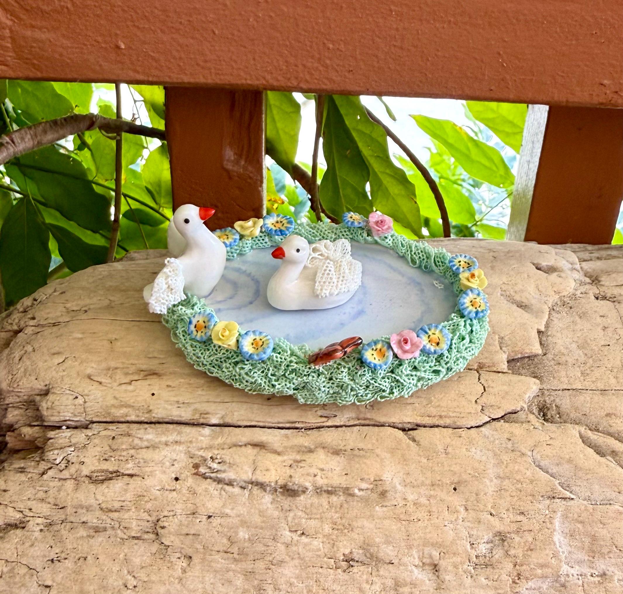 Dresden Swans - Etsy