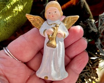 ヴィンテージ手描き天使のオーナメント：米国占領地西ドイツ、1940年代
