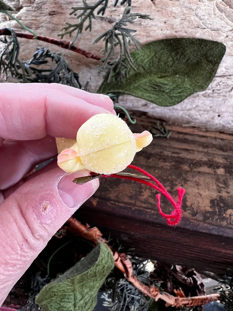 Vintage MCM 1940 1950 Sugar Angel Ornament West German Feather Tree