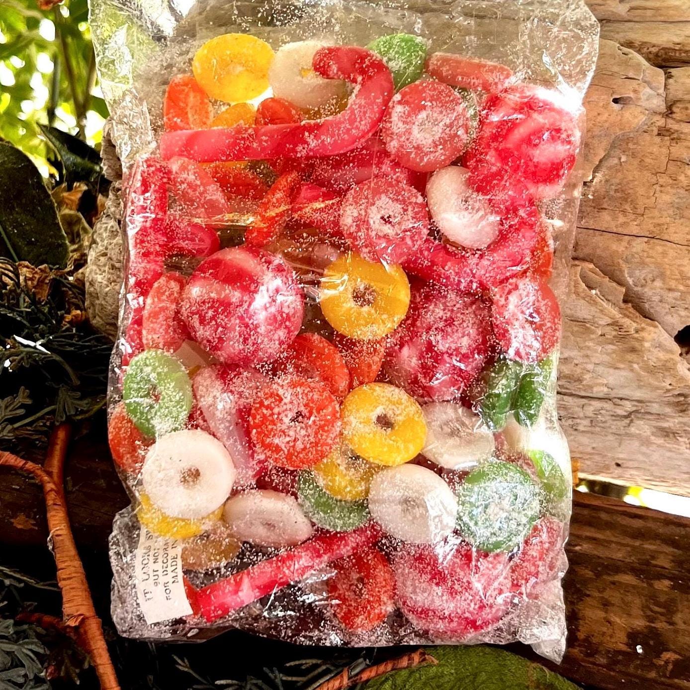 Vintage Sugar Candy Christmas Garland 1970 1980 8.75' Feet Candy