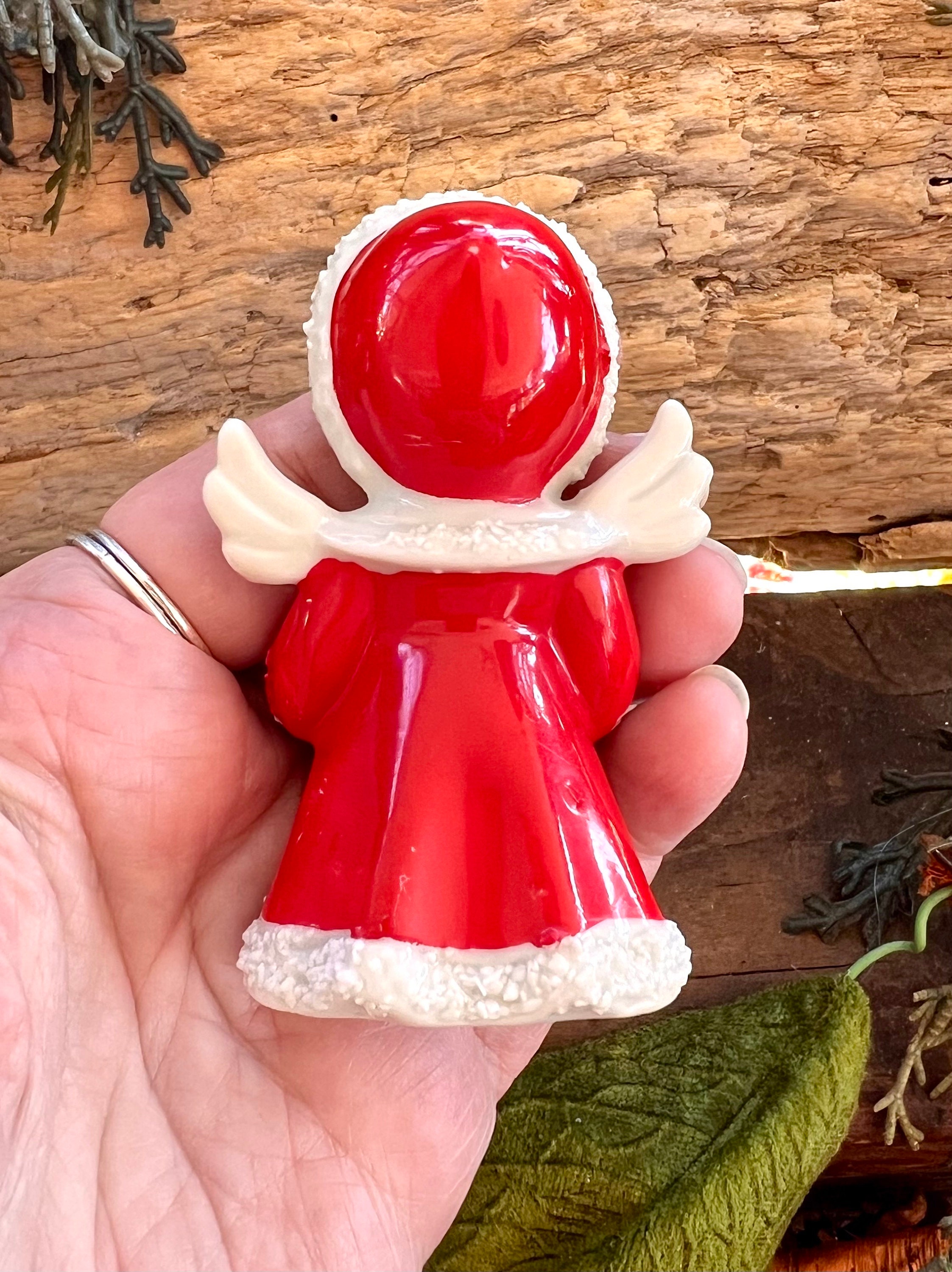 Vintage Napco 1956 April Angel Figurine Holding Egg W/ Bunny