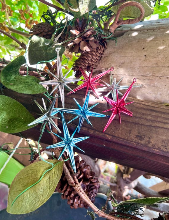 Vintage BRADFORD Star Sputnik Christmas Ornament Metallic
