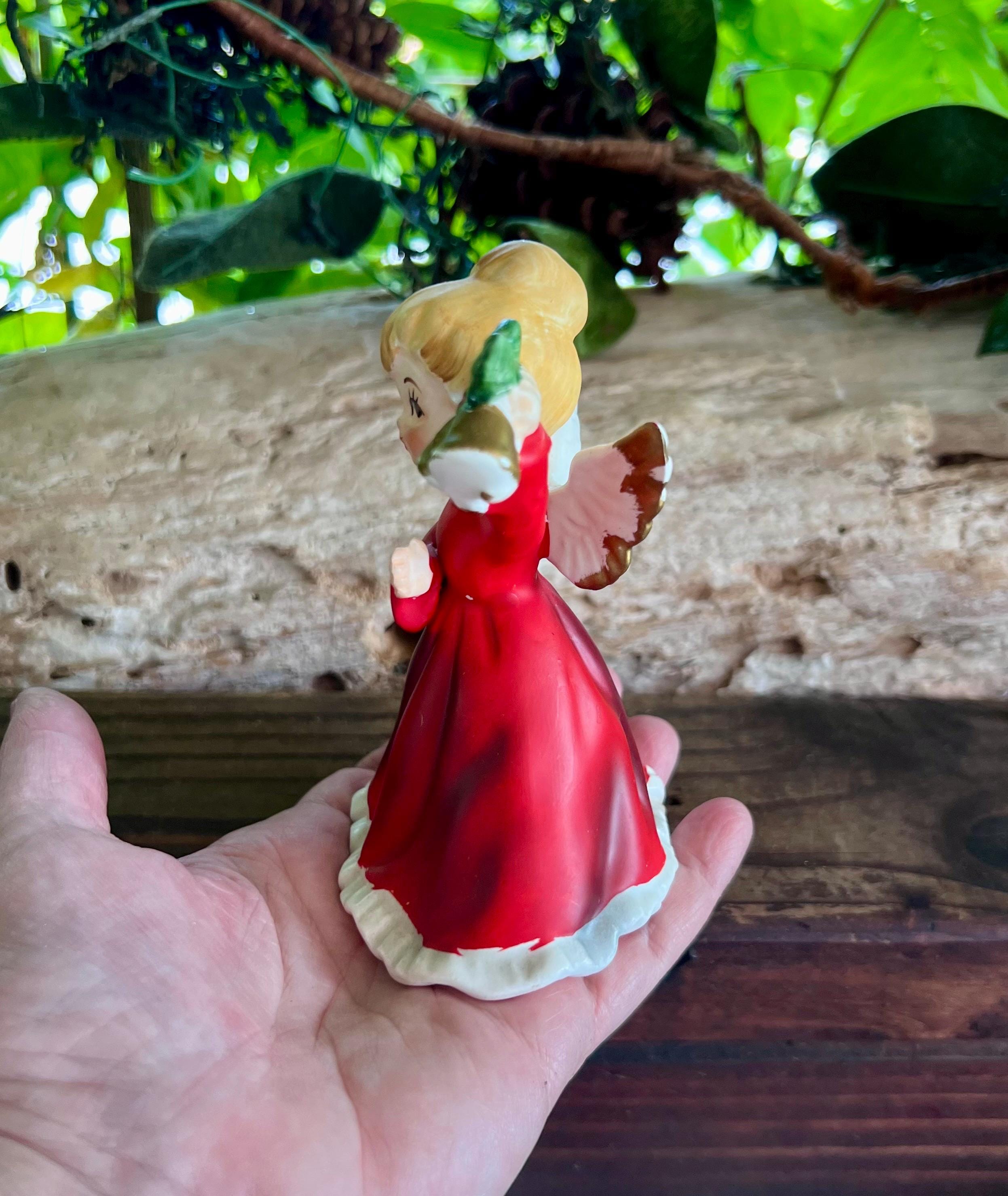 Vintage NAPCO Angel Christmas Figurine 1950 MCM Retro Kitsch