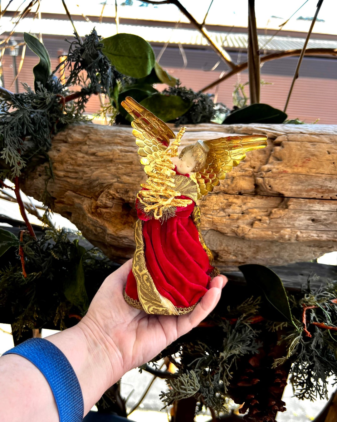 Vintage Angel Topper Angel Christmas Tree Topper 1960 1970 Etsy