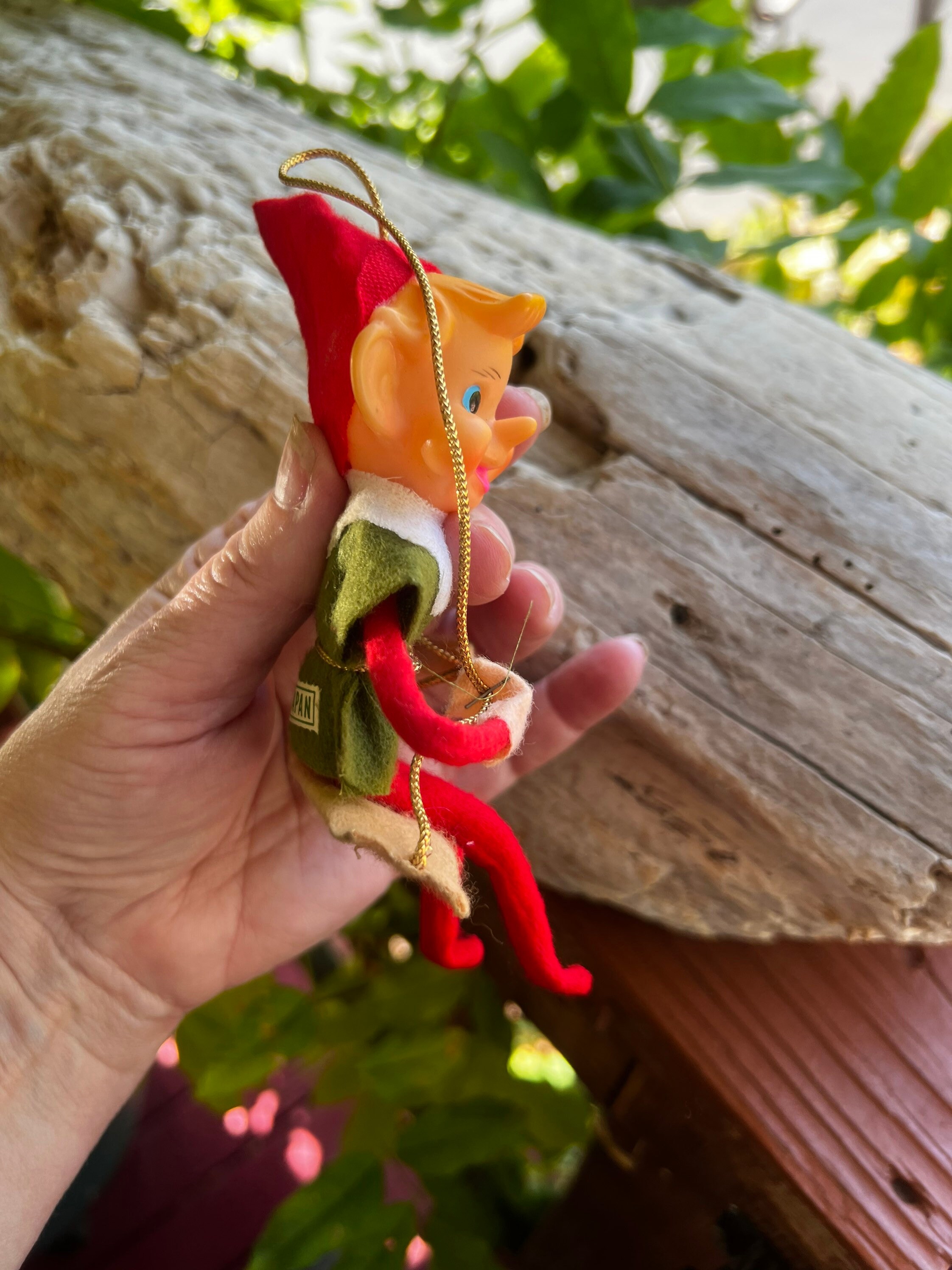 ヴィンテージ エルフ ピクシー ニーハガー クリスマスオーナメント