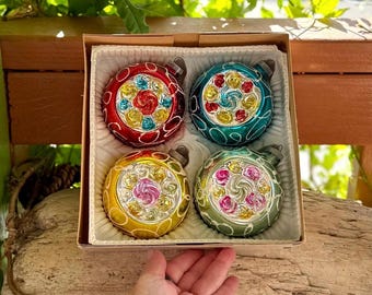 ヴィンテージ ファンタジア サンタ マーキュリーグラス クリスマス