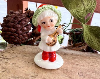Vintage NAPCO Angel Candleholder 1950 MCM Retro Ceramic Christmas
