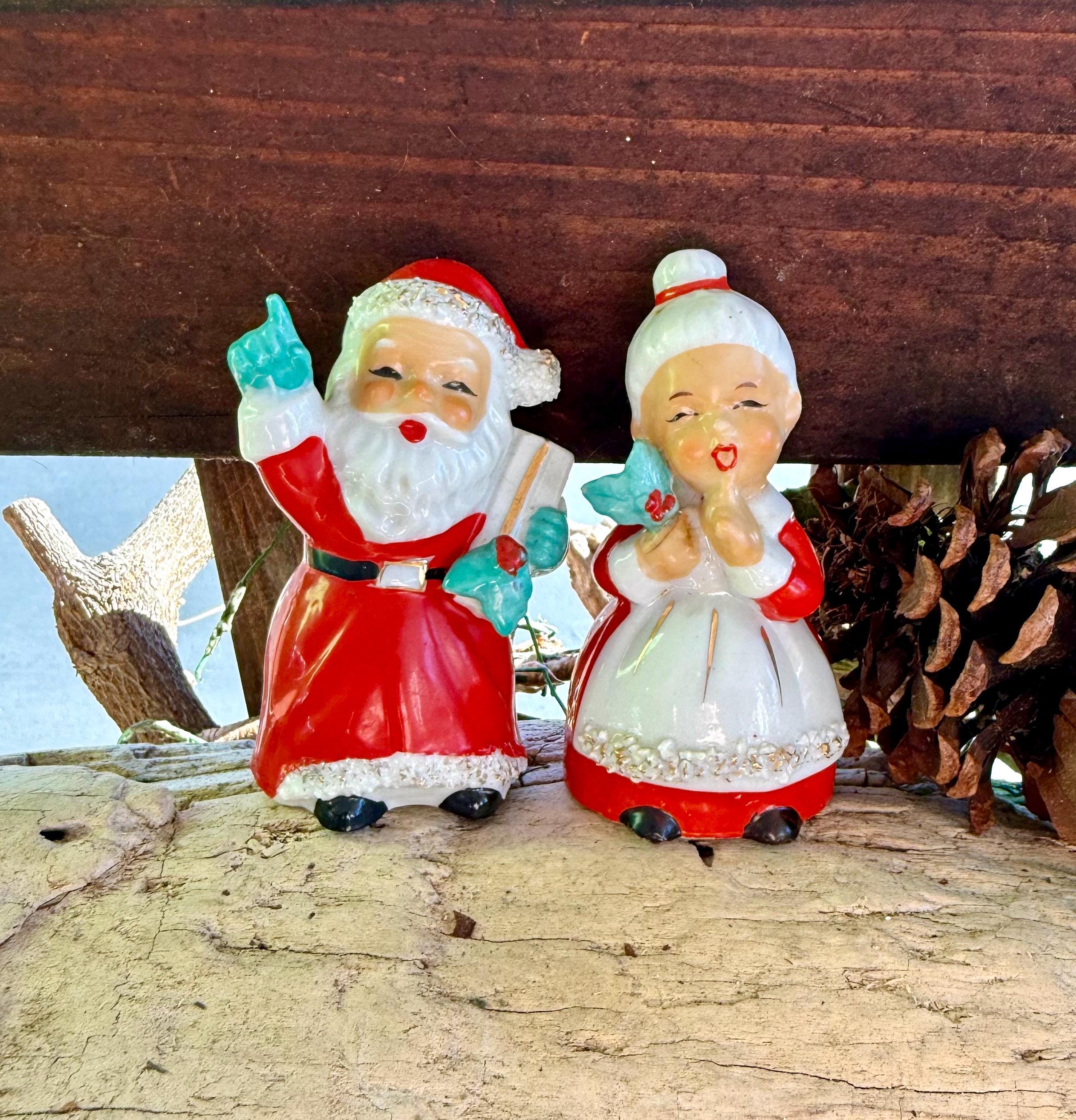Vintage Santa Claus Salt Pepper Shaker - Etsy