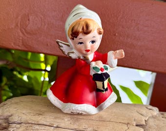 Vintage NAPCO Angel Christmas Figurine MCM 1950 Retro Ceramic