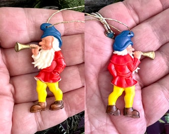 Vintage Elf Pixie Gnome Christmas Ornament West Germany