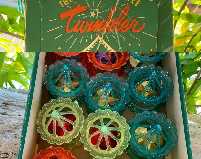 Vintage Spinner Twinkler Christmas Ornament Plastic Bird Cage Etsy