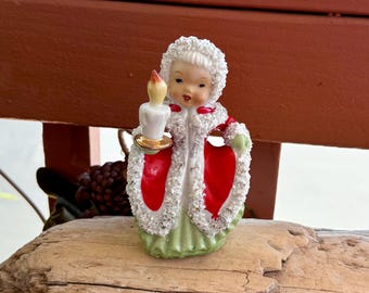 Vintage NAPCO Angel Christmas Figurine MCM 1950 Retro Ceramic