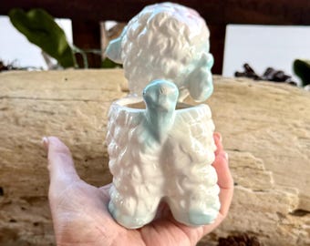 Vintage Anthropomorphic Lamb Easter Planter MCM 1960 1961 SAMSON