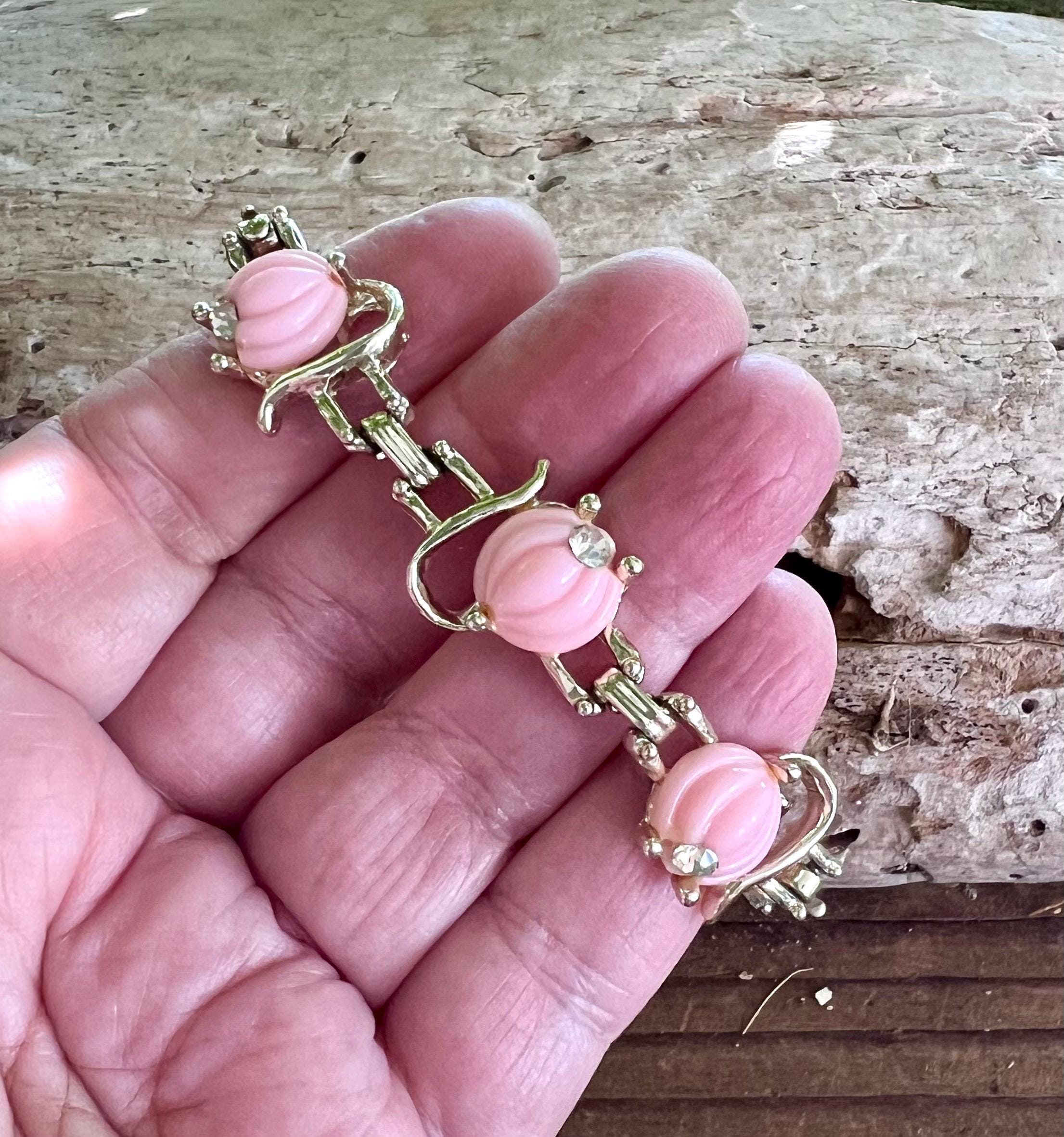 Vintage Flower Bracelet Estate Jewelry Pre-Owned 7