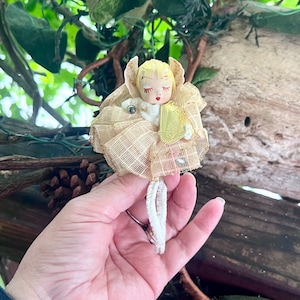 Vintage 1950 1960 Verbundstoff Engel Weihnachtsschmuck Pappmache Homespun Engel Delta Japan Retro Kitsch Valentine Ostern Dekor Country