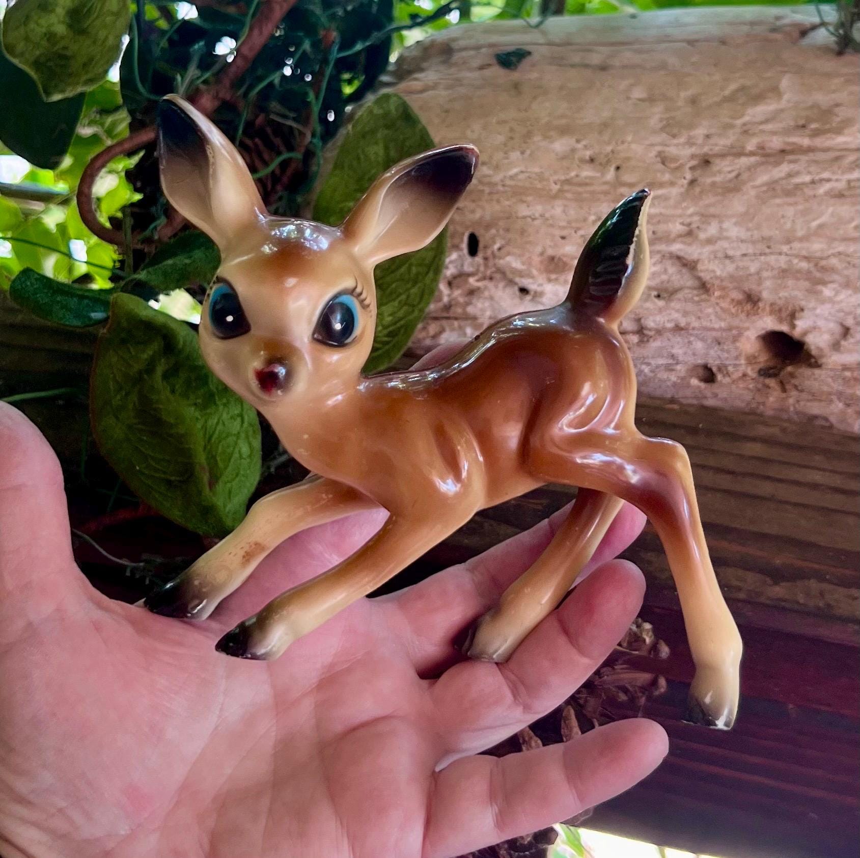 Vintage Anthropomorphic Fawn Deer Christmas Ornament: MCM Kitsch