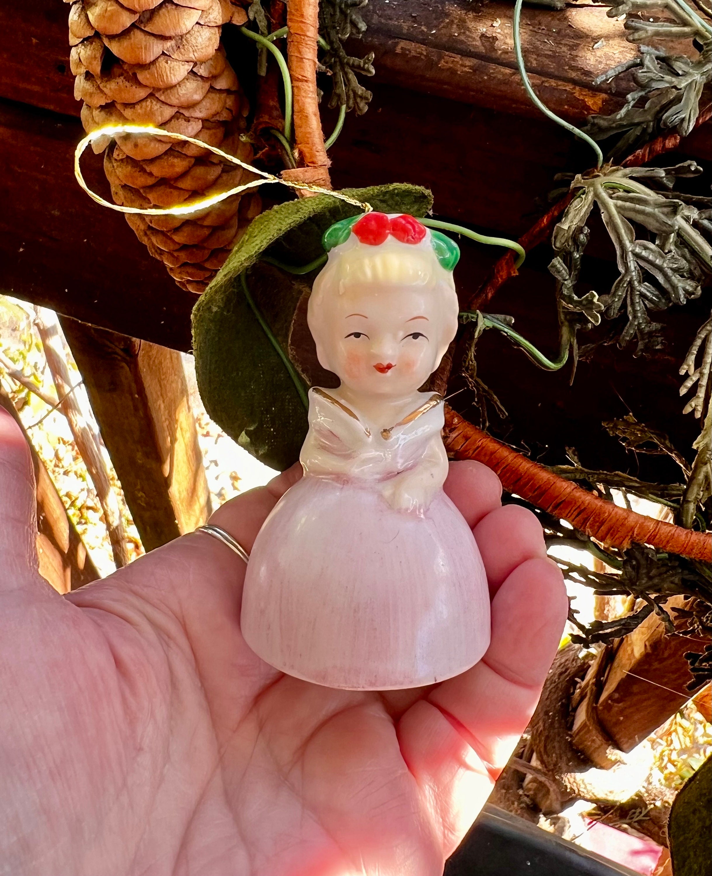 ANGEL 門松B Vintage 1957 Angel Bell Christmas Ornament MCM 1940