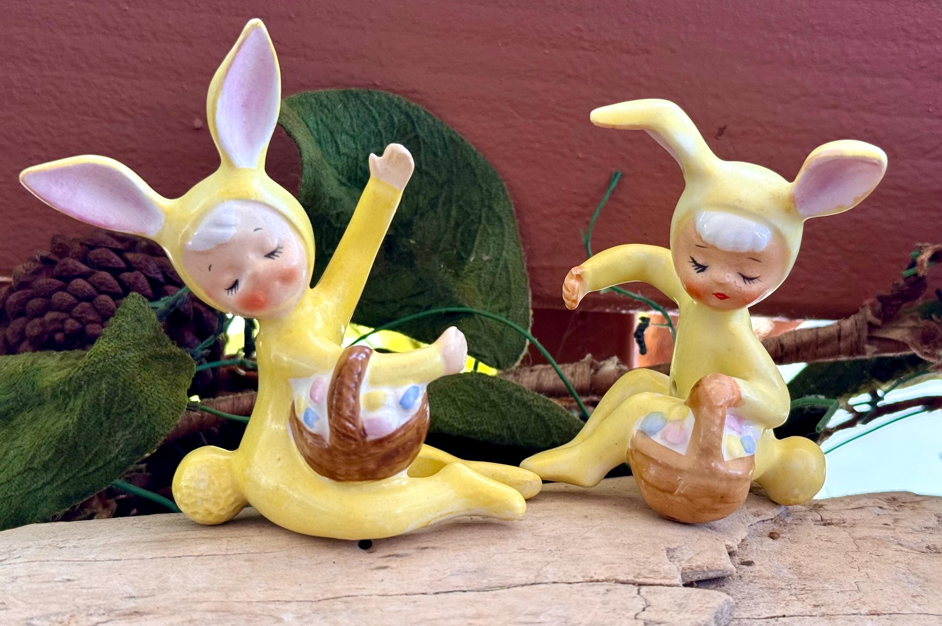 Vintage Holt Howard Bunny Candle Climber Hugger 1950 Mid Century