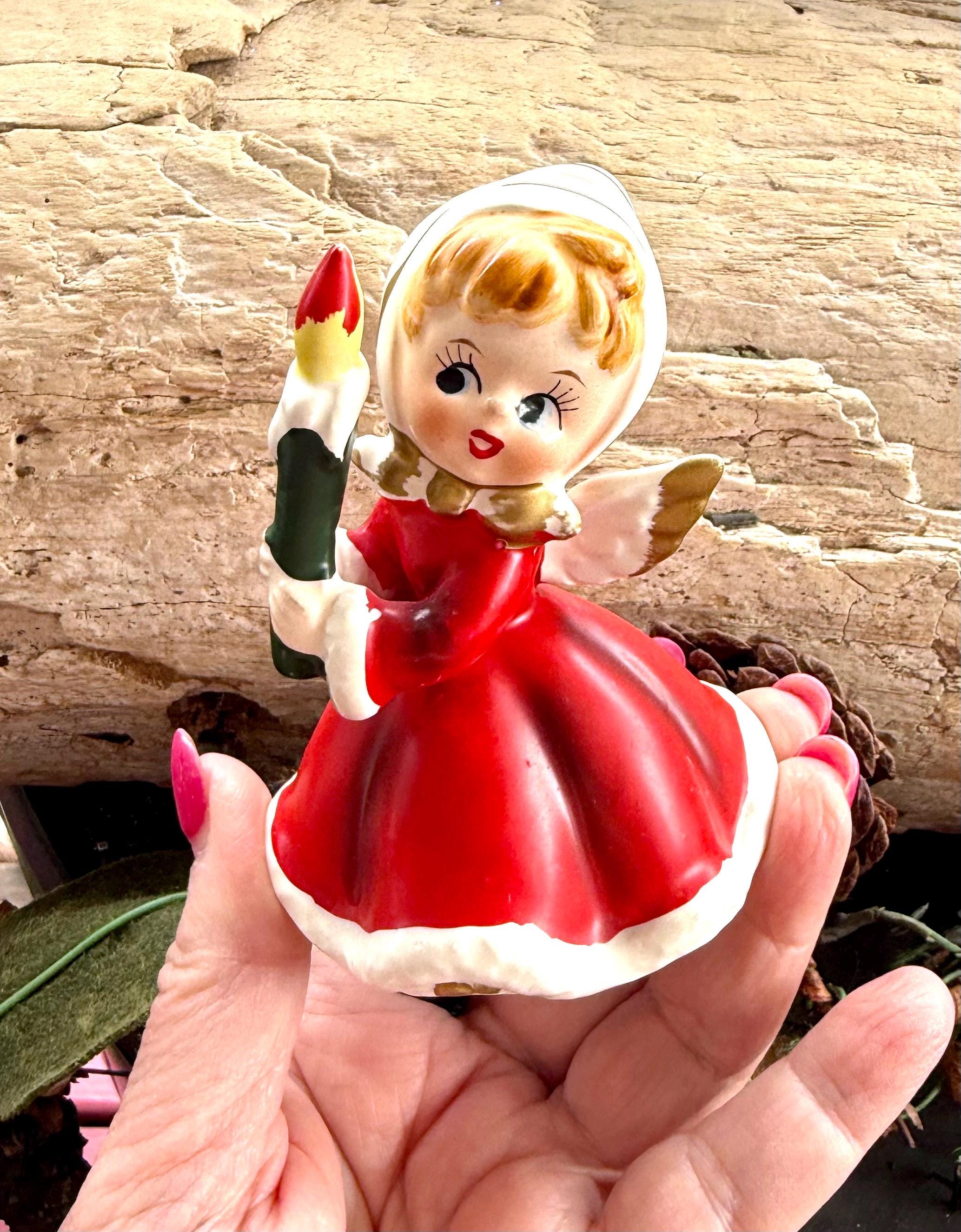 2025年秋冬新作 Vintage NAPCO Ceramic MCM 1950 Candleholder Christmas Angel その他