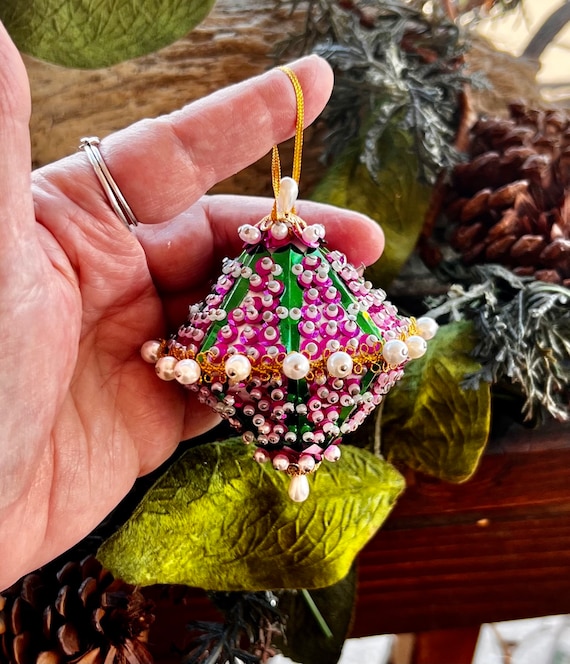 Beaded sequin ornaments discount