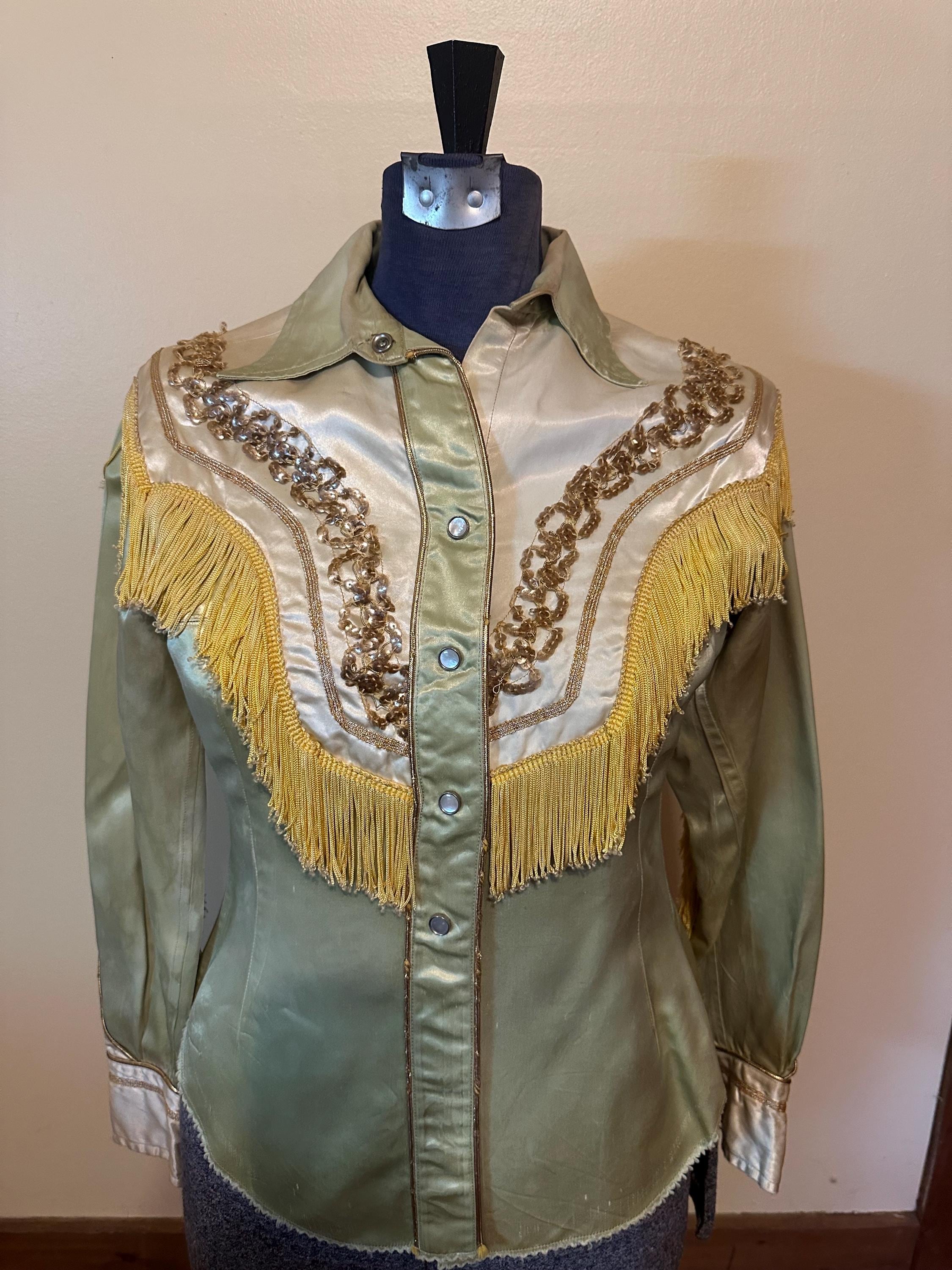 vintage western fringe ハラコdesign 2連バッグ