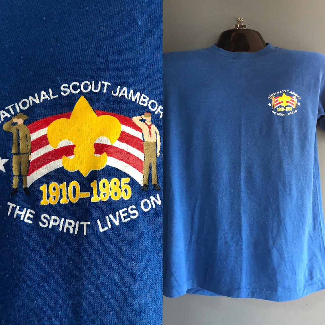 Vintage Boy Scout TShirt // National Scout Jamboree // Mens Etsy.de