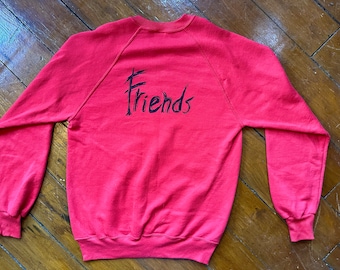 Vintage Friends Sweatshirt / Unisex Large / 90s Friends Sweater / Friends Helping Friends