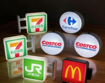 Convenience Store LED Fridge Magnets inspired 7-11, Unique Kitchen Decoration, Kawaii Fridge Decor, Aesthetic Light Decor, Kitchen Accent