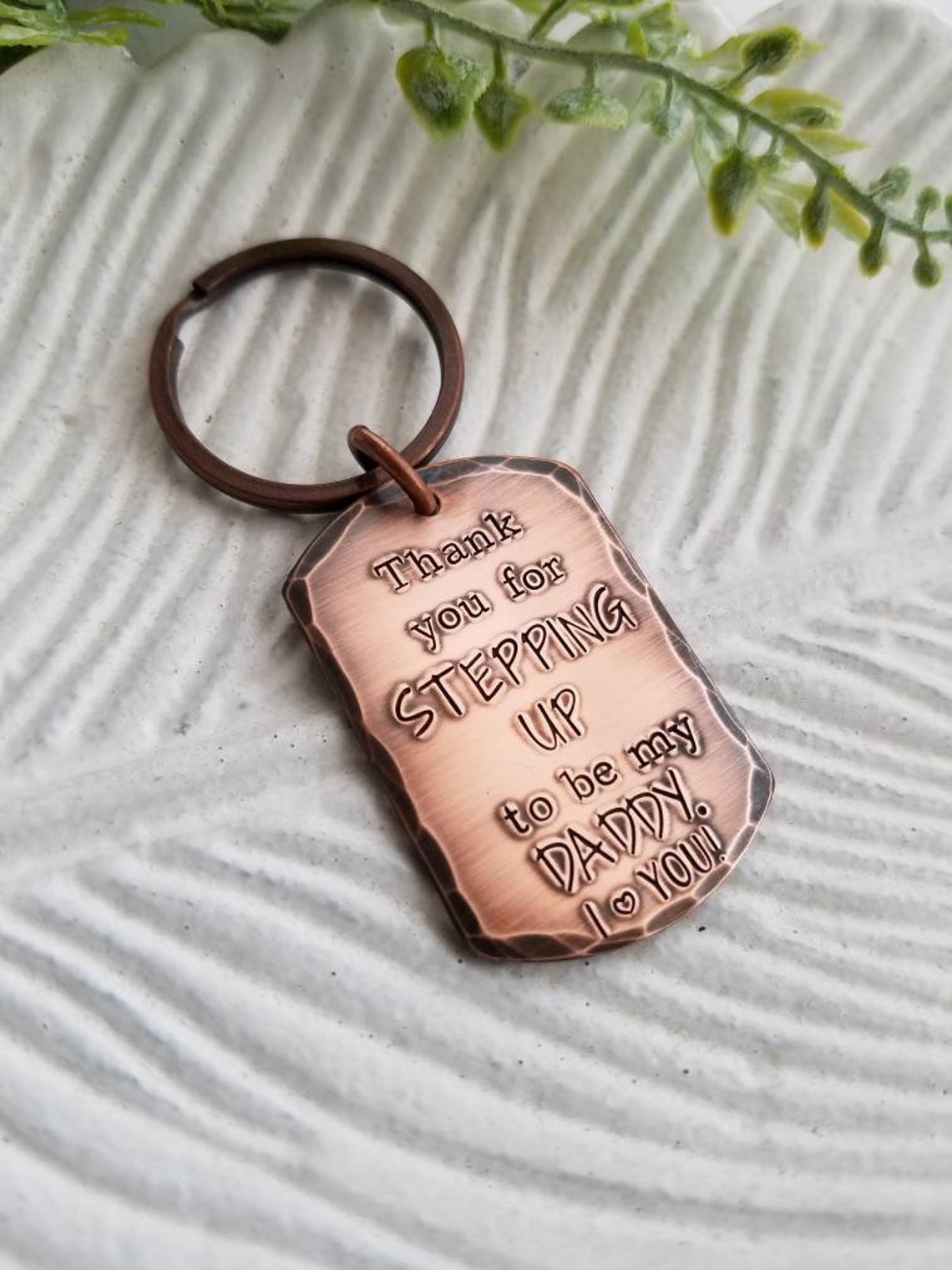 Step dad gift personalized step dad keychain fathers day Etsy
