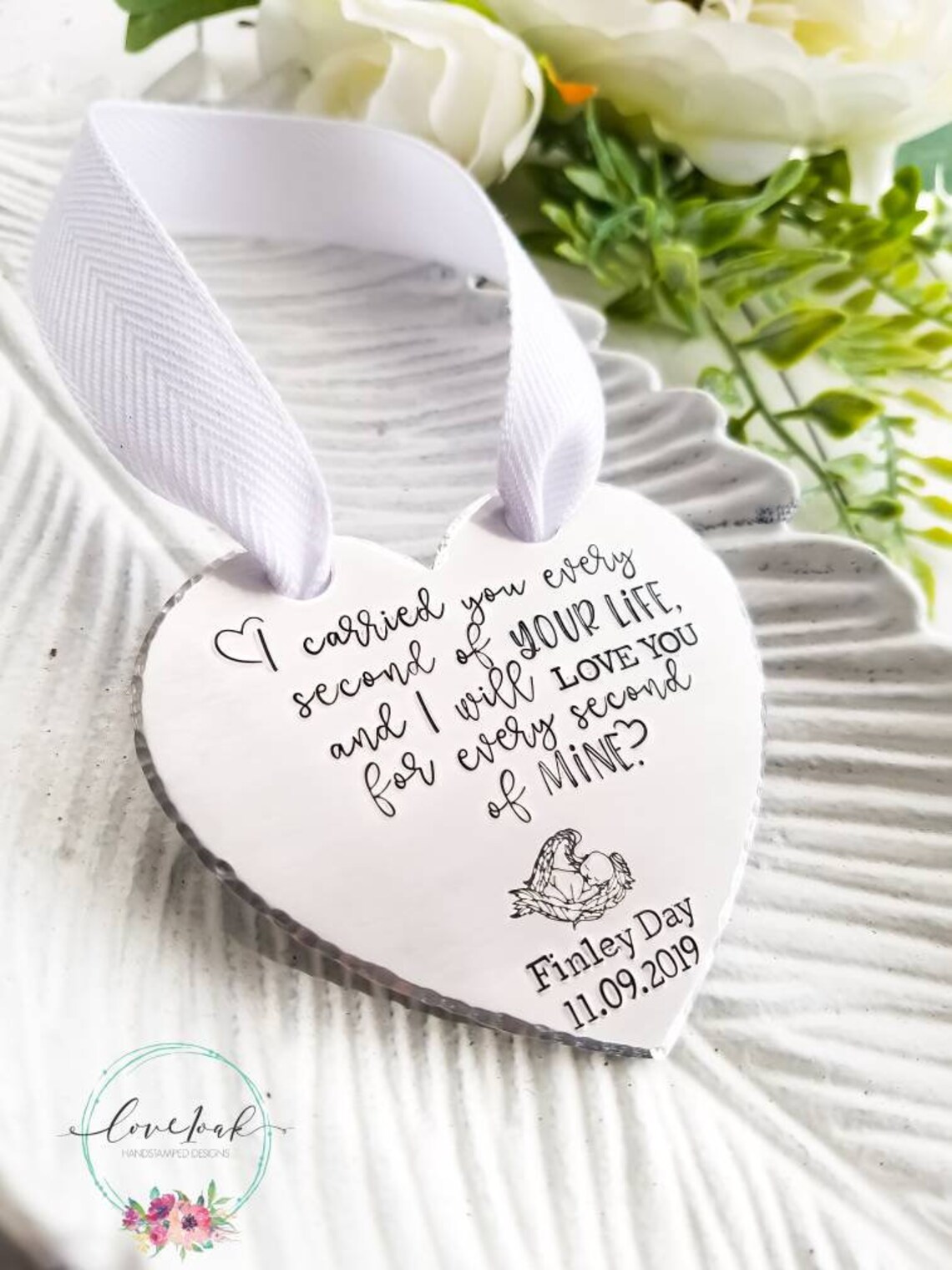 Personalized Baby Memorial Christmas Ornament Custom Name Etsy