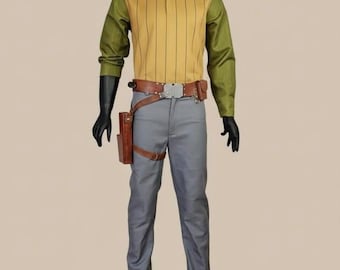 Kanan Jarrus Cosplay Costume with Holster Belt - Star Wars Rebels Jedi Knight Outfit