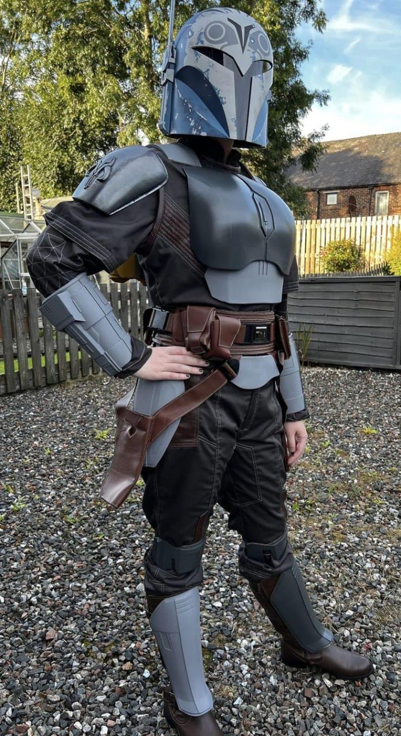Bo-Katan Kryze Cosplay Costume | Women\u2019s Mandalorian Flight Suit | Star Wars Bounty Hunter Outfit image 1