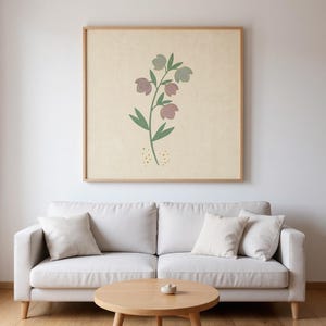 Christrosen-Wandbild zum Ausdrucken | Digitaler Download, Boho-Botanikdruck, Kollektion „Erstes Tauwetter“ Bild 4
