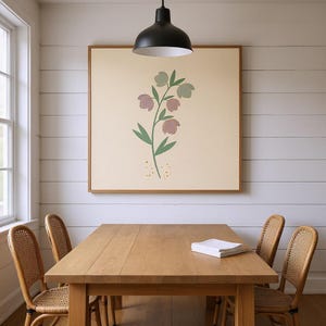 Christrosen-Wandbild zum Ausdrucken | Digitaler Download, Boho-Botanikdruck, Kollektion „Erstes Tauwetter“ Bild 6