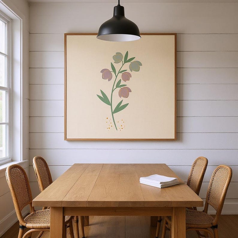 Christrosen-Wandbild zum Ausdrucken | Digitaler Download, Boho-Botanikdruck, Kollektion „Erstes Tauwetter“ Bild 6