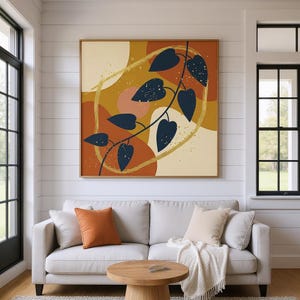 Philodendron Printable Wall Art | Digital Download, Boho Botanical Print, Quiet Botanicals Collection image 5